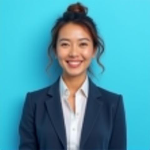 Professional headshot with removed background for corporate use